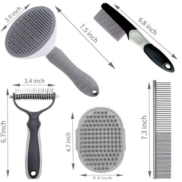 5PCS Grooming Kit for Dog,Puppy